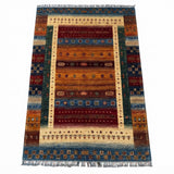 Nomadic Gabbeh Tribal Horizon Stripe Area Rug