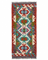 Anatolian Hexagonal Medallion Kilim Runner