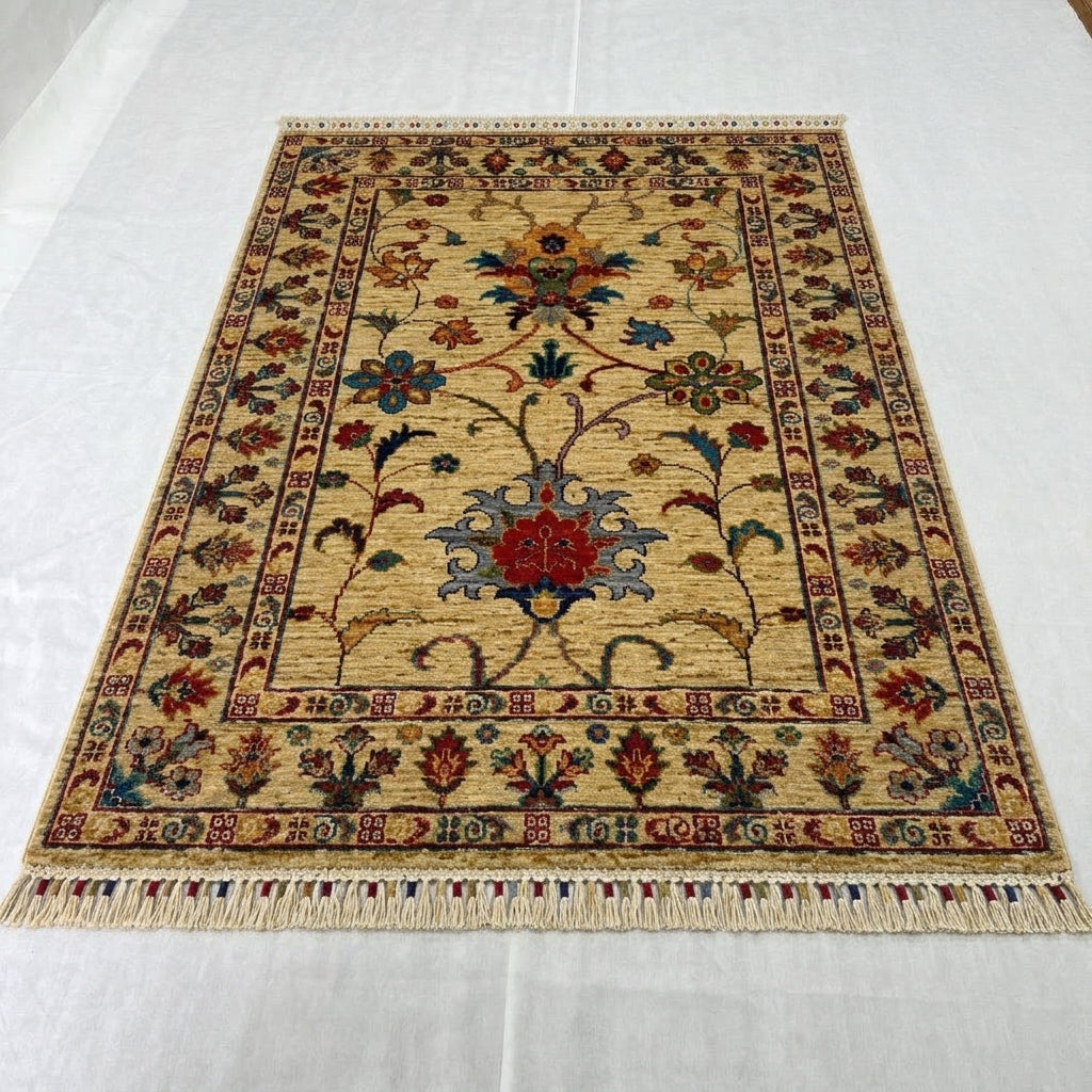 Persian Kazak Floral Arbor Area Rug