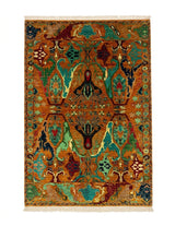 Bakhtiari Expressionist & Garden Lattice Area Rug