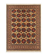 Turkmen Bukhara Octagonal Elephant-Foot Gul Rug