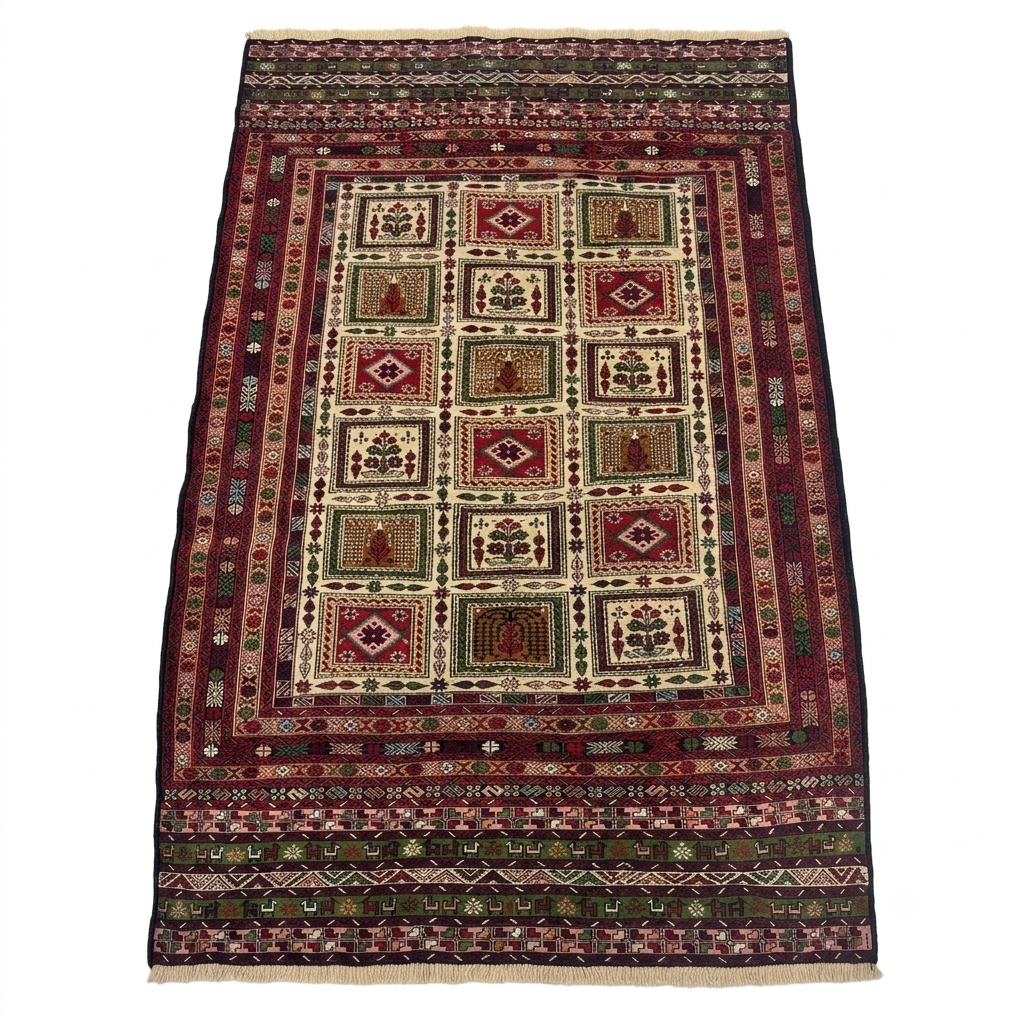 Bakhtiari Garden Panel Kilim