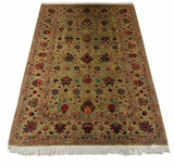 Sultanabad-Inspired Floral Medallion Area Rug