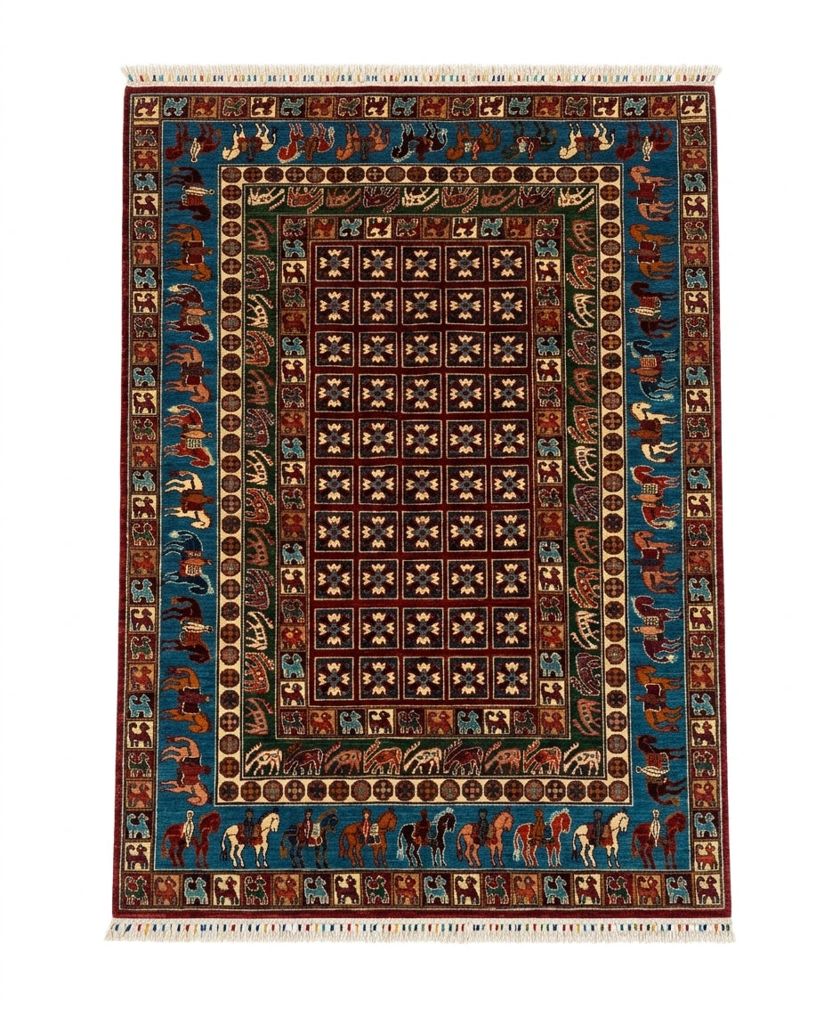 Persepolis Achaemenid Equestrian Procession Area Rug