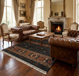 Afshar Tribal Cypress & Gul Panel Area Rug
