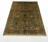 Intricate Border & Fringed Trim Area Rug