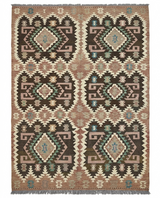 Brown Tribal Flatweave Kilim
