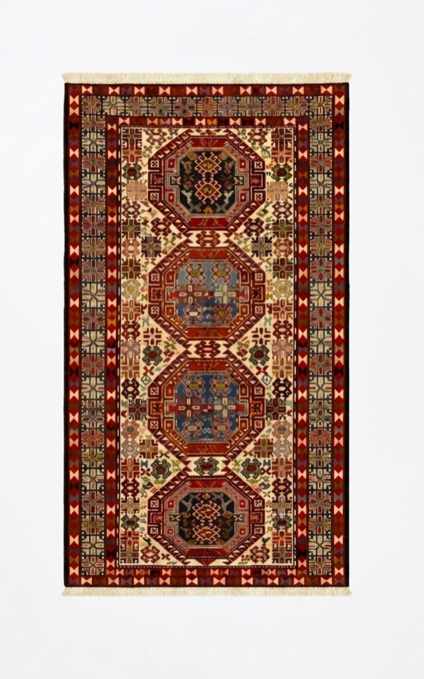 Persian Shiraz Tribal Medallion Kilim