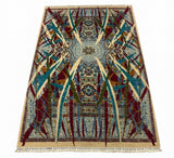 Shirvan Avant-Garde Geometric Ray Area Rug