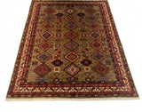 Shirvan Caucasian Tribal Lattice Wool Area Rug