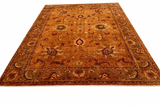 Traditional Oushak Floral Palmette Area Rug