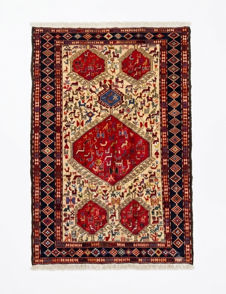 Persian Shiraz Zoomorphic Kilim