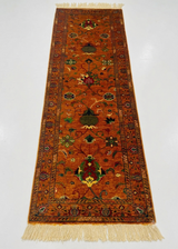 Vintage Floral Medallion Hall Runner Rug