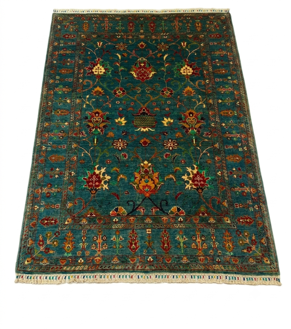 Persian Floral Vine Area Rug