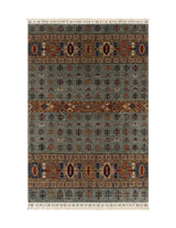 Afshar Tribal Cypress & Gul Panel Area Rug