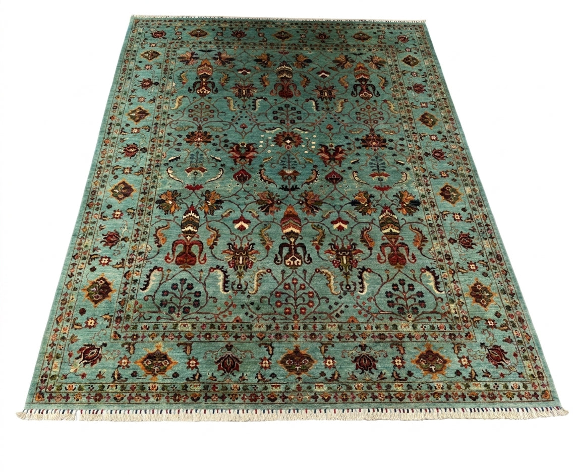 Shah Abbas Floral Lattice Area Rug