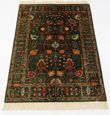 Emerald Green Floral Botanical Area Rug
