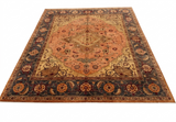 Vintage Oriental Floral Heriz Area Rug