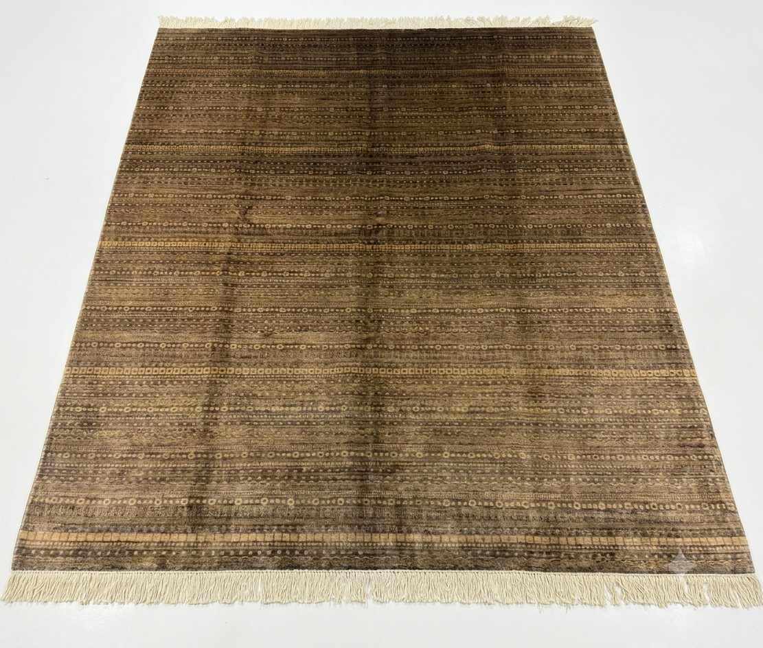 Mocha Linear Weave Rug