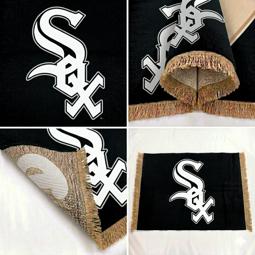 Chicago White Sox MLB Hand-Knotted Wool Wall Flag