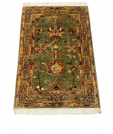 Earthy Haven Floral Vine Small Wool Rug