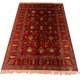 Crimson Royal Botanical Motif Area Rug