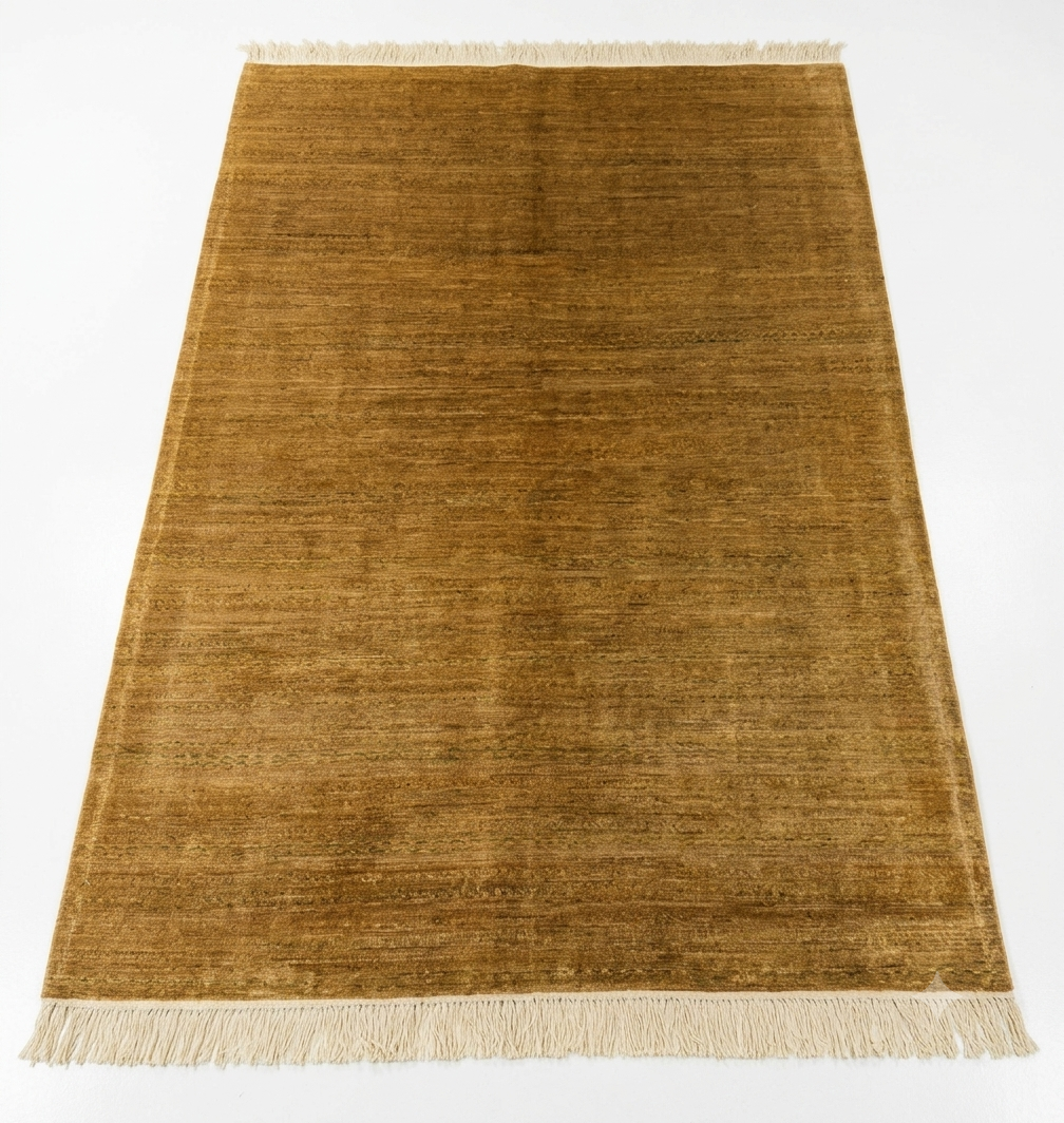 Minimalist Textured Wool Floral Area Rug