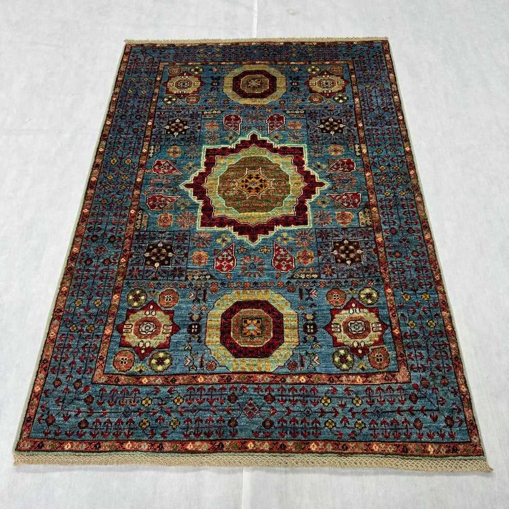 Luxurious Chobi Handmade Rug Traditional Motifs