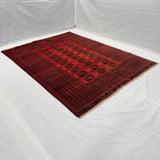 Elephant Foot Gul Handmade Afghan Wool Rug