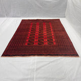 Elephant Foot Gul Handmade Afghan Wool Rug