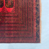 Elephant Foot Gul Handmade Afghan Wool Rug
