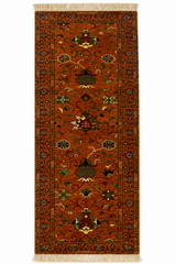 Vintage Floral Medallion Hall Runner Rug