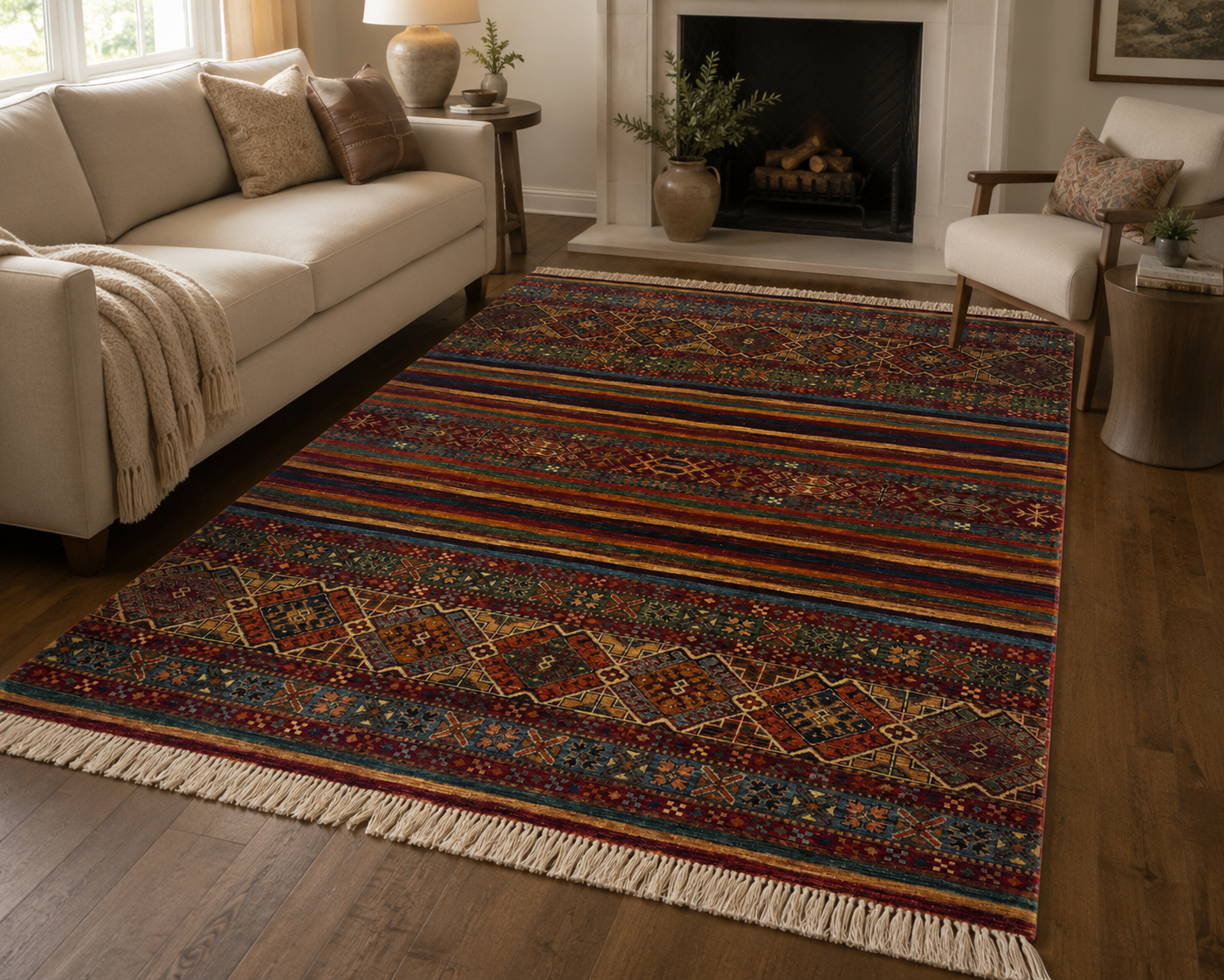 Terracotta Multi-Tone Area Rug