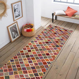 Harlequin Diamond Tile Kilim Runner