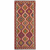 Tribal Diamond Lattice Kilim Runner