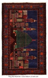 Mosque and Minaret Wall Hanging