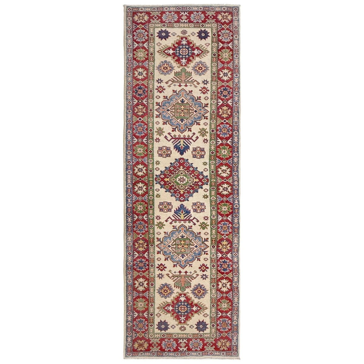 Shirvan Geometric Diamond Medallion Runner Rug