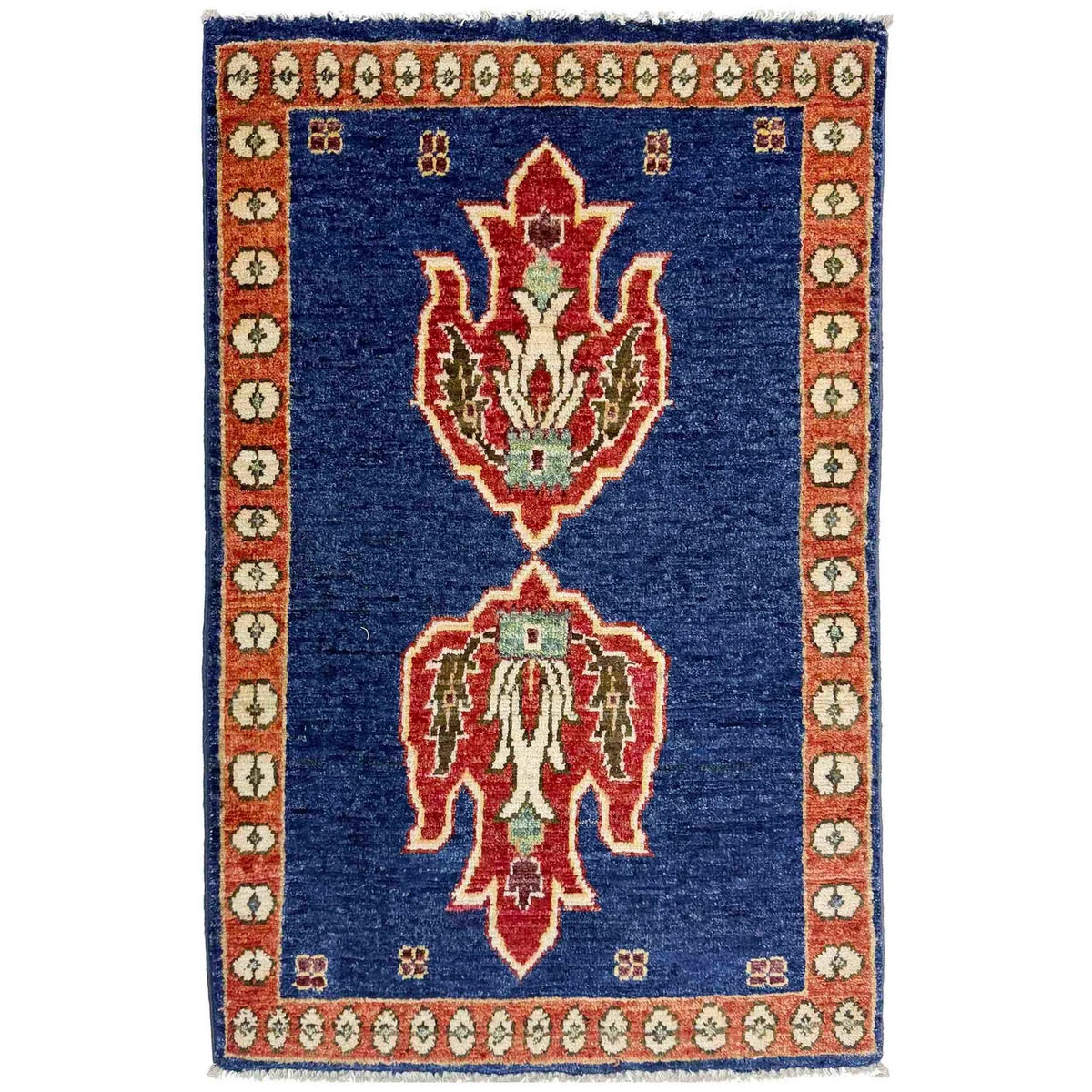 Blue Color Kazak Rug