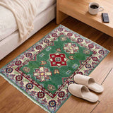 Green Color Kazak Rug