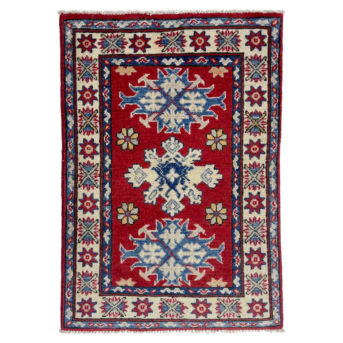 Red Color Kazak Rug