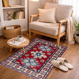 Red Color Kazak Rug