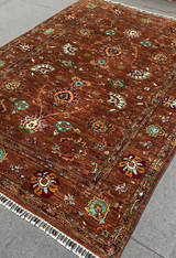 Copper Palmette Area Rug
