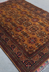 Golden Amber Medallion Rug