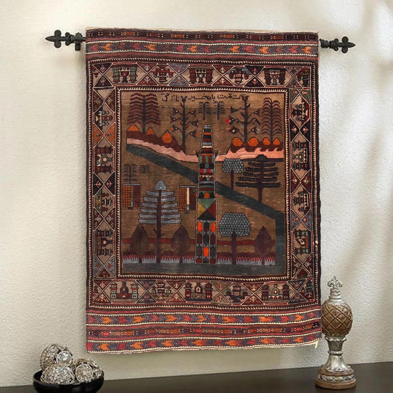 Obelisk and Forest Wall Hanging