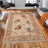 Pictorial Persian Hunting Scene Wall Hanging