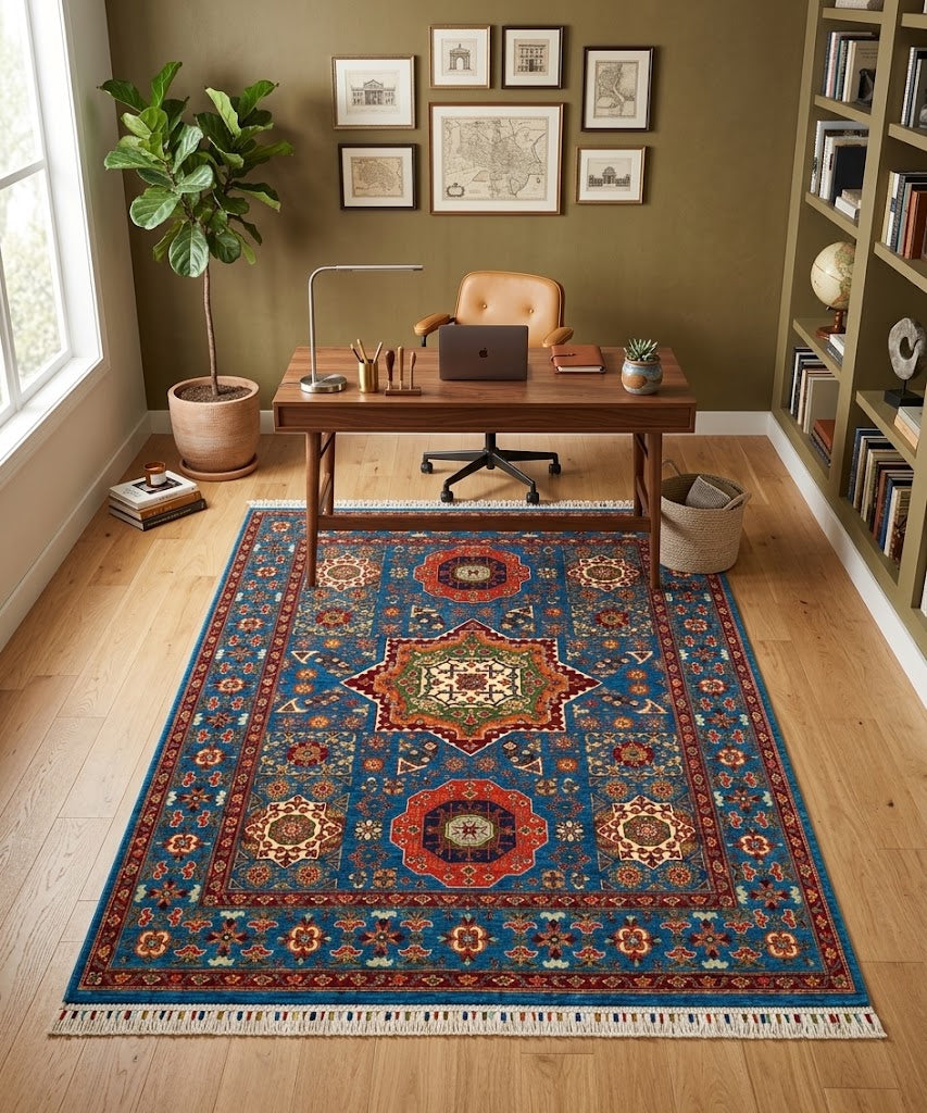 Serapi Starburst Geometry Accent Rug