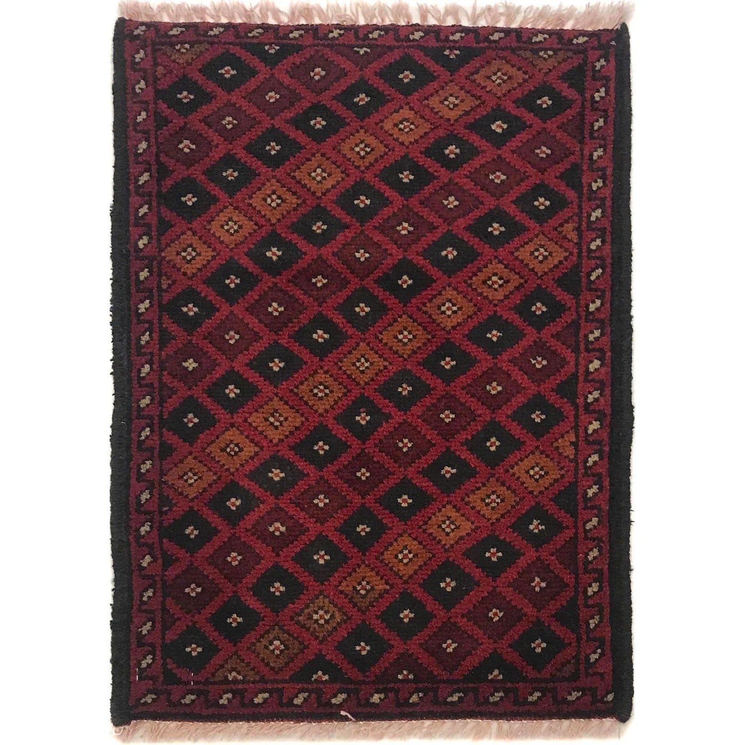 Belouch Diamond Lattice Rug