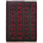 Midnight Stripe Tribal Rug