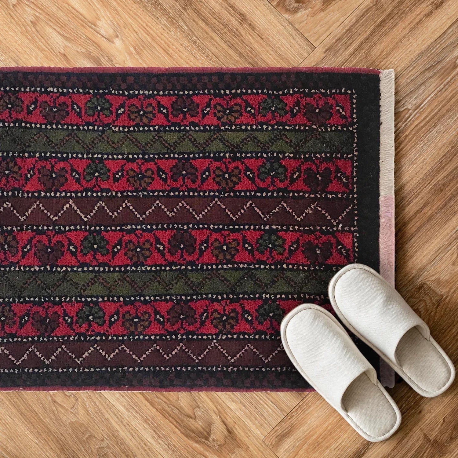 Midnight Stripe Tribal Rug