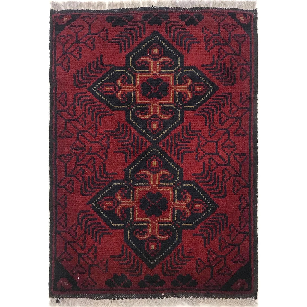 Hand-Knotted Turkmen Rug